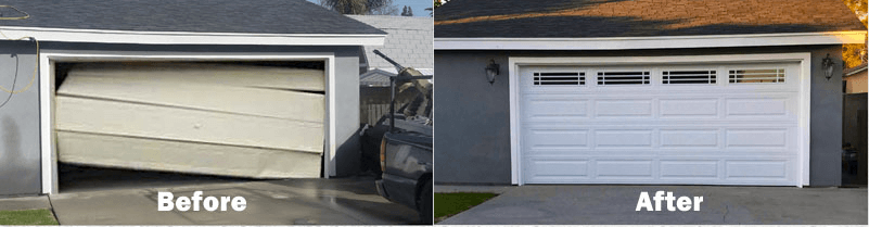 New garage door for soundproofing